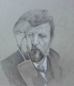 Massimiliano Alioto, Gaetano Previati. Matita su carta, 2016