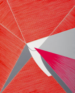Ester Grossi, Urlo di colore. Acrilico su tela, 2018