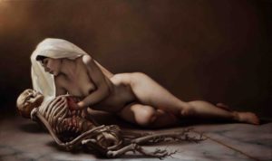 Roberto Ferri, Pietas. Olio su tela, 2015