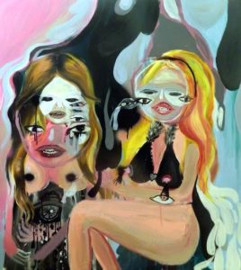 Silvia Argiolas, Olgettine, via Olgettina. Acrilico e smalto su tela, 2015