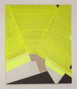 Ester Grossi, Giallo coprente. Acrilico su tela, 120x100 cm, 2019. Foto Giulia Mazza