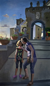 Federico Lombardo, Porta di Agropoli. Olio su lino, 65x110 cm, 2019