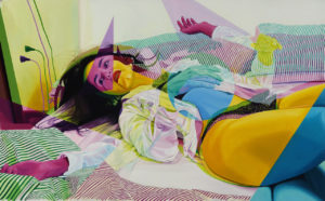 Manuel Pablo Pace, Estasi di Maria Maddalena. Olio su tela 150x100 cm 2019. The Bank Contemporary Art Collection- Bassano del Grappa